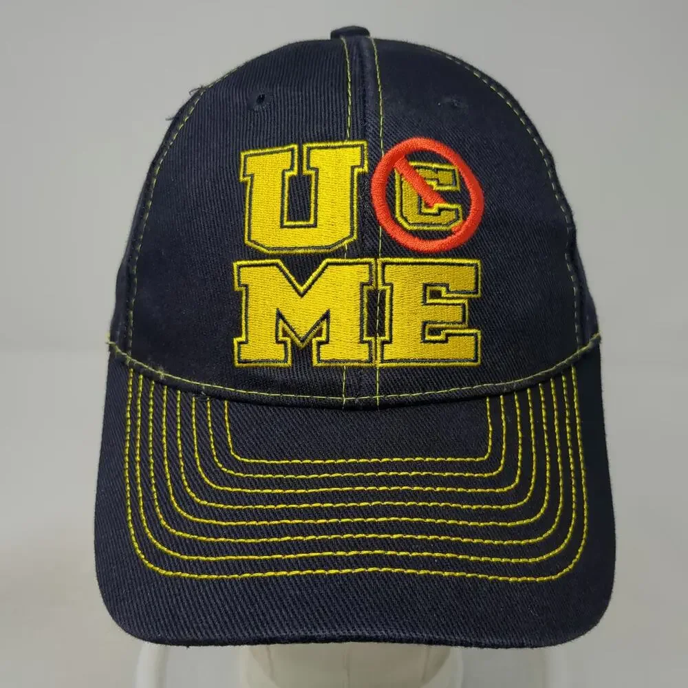 WWE Baseball Cap Blue One Size John Cena U Cant See Me 10 Years Strong Logo Hat